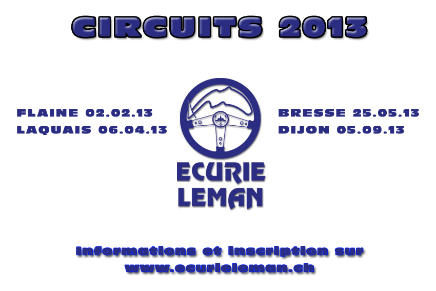 Sorties circuits 2013