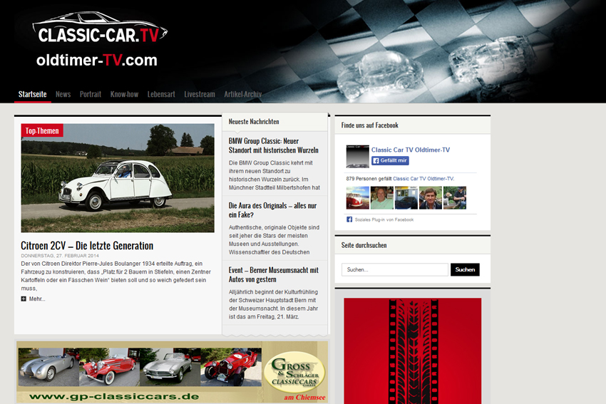 Ce site, dédié aux Oldtimers, regroupe des actualités récentes sur les automobiles de notre passé.