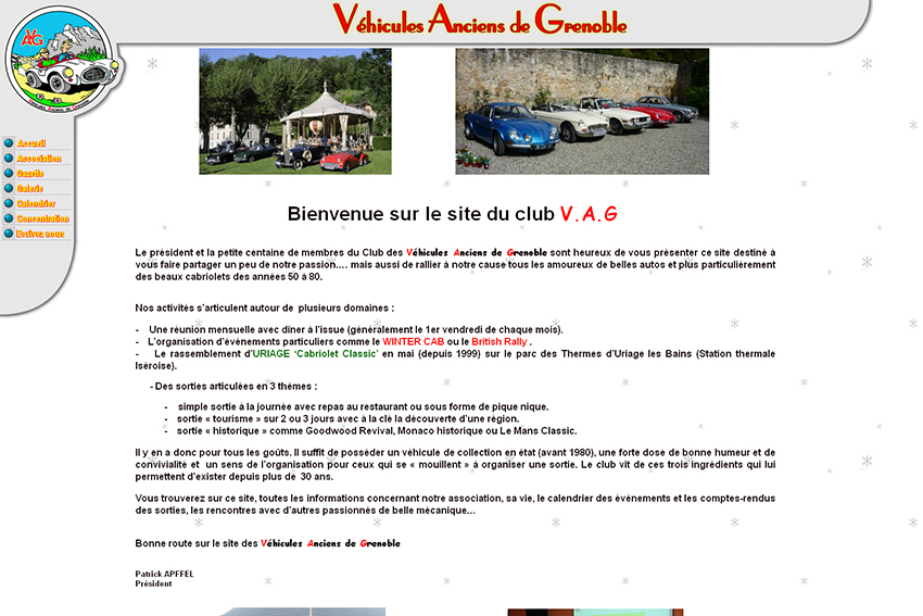 Ce club français situé près de Grenoble réunit de nombreux passionnés et propriétaires de véhicules anciens, de cabriolets et de coupés des années 1950-1970.