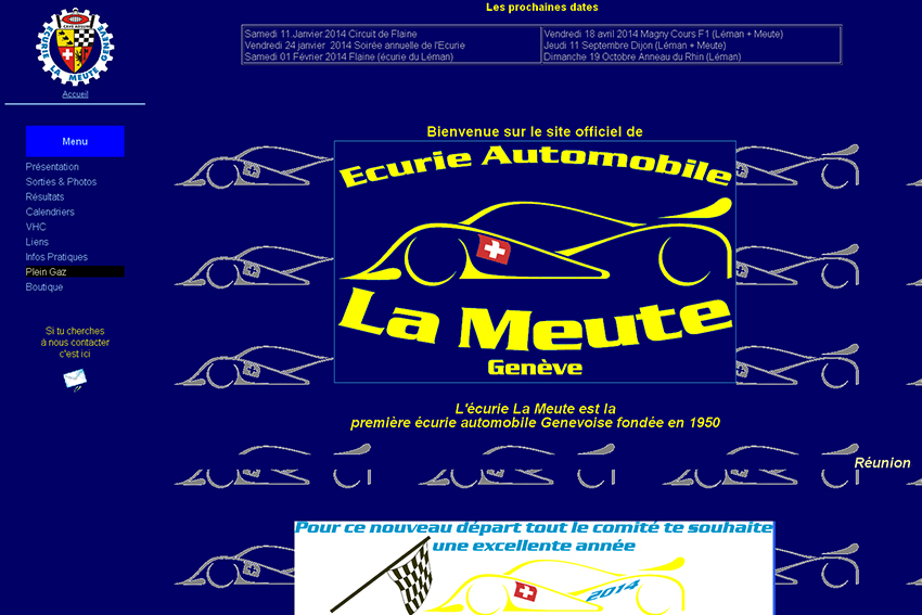 L'Écurie de la Meute est l'une des plus anciennes écuries de Genève. Leurs membres sont exclusivement axés sur la compétition et le sport automobile, participant à un grand nombre d'épreuves durant l'année.