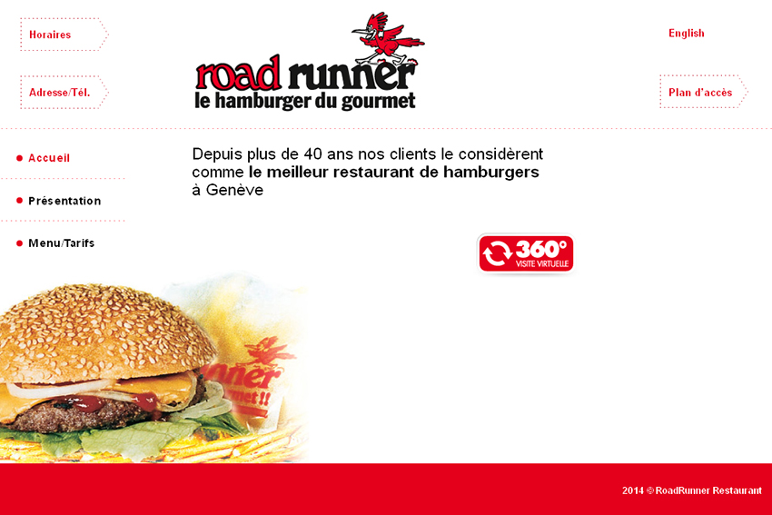 Depuis plus de 25 ans, les clients du "Road Runner" considèrent ce restaurant spécialisés en hamburgers à Genève comme le meilleur.