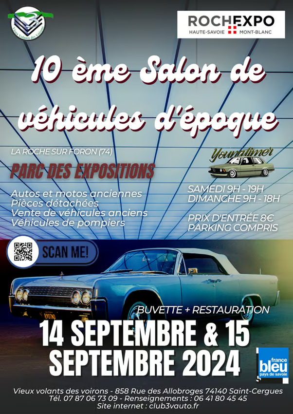 Salon de véhicules d'époque Roche-sur-Foron 2024