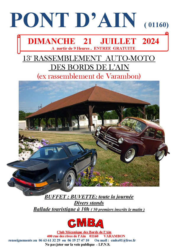 Rassemblement Auto-Moto des Bords de l'Ain 2024